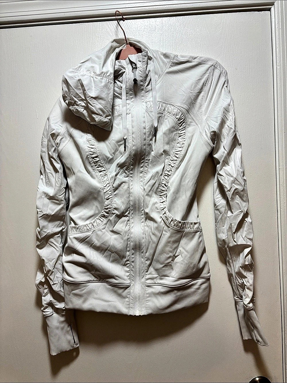 lululemon Hooded Define Jacket *Nulu White Athletic Jacket